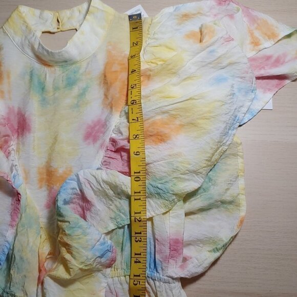 NWT YFB Cruz tie dye backless ruffle maxi dress - Picture 13 of 16